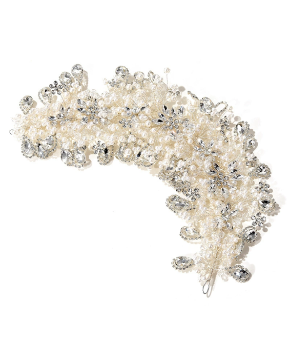 Bridal Crown Hair Accessories Luxury Beauty Handmade Rhinestone Pearl Headband
