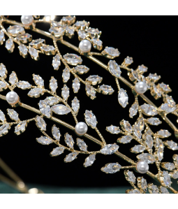 Fairy Three-layer Rhinestone Sweet Headband Crown DIY All-match Hair Accessories