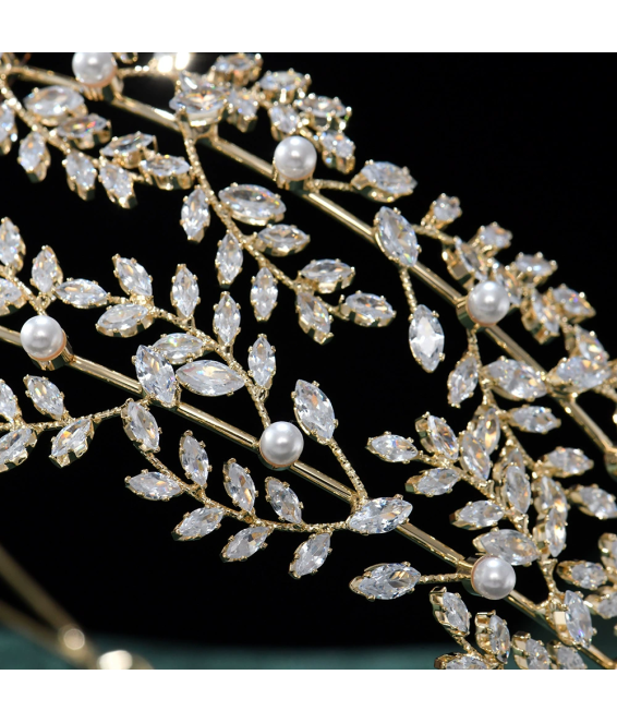 Fairy Three-layer Rhinestone Sweet Headband Crown DIY All-match Hair Accessories