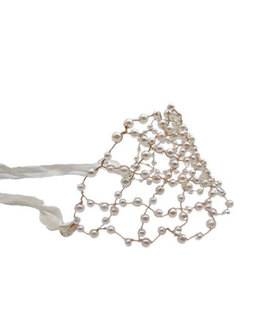 Bridal Headdress Hair Accessories Fairy Handmade Pearl Fower Headband