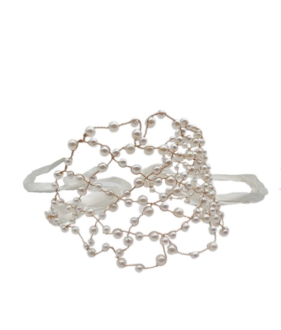 Bridal Headdress Hair Accessories Fairy Handmade Pearl Fower Headband