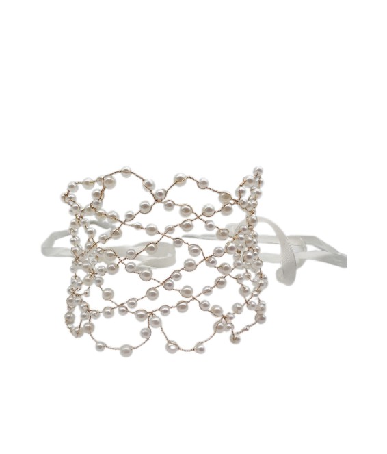 Bridal Headdress Hair Accessories Fairy Handmade Pearl Fower Headband