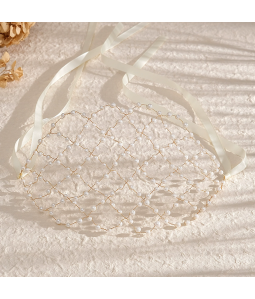 Bridal Headdress Hair Accessories Fairy Handmade Pearl Fower Headband