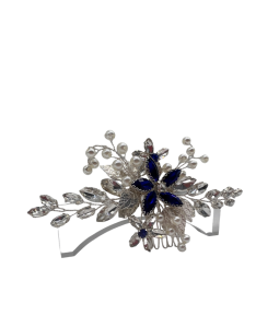 Sapphire Hair Comb Handmade Hair Ornaments Fashionable Hair Comb