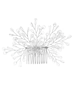 Crystal Comb And Hairpin With Elegant Handmade Beaded Hair Accessories
