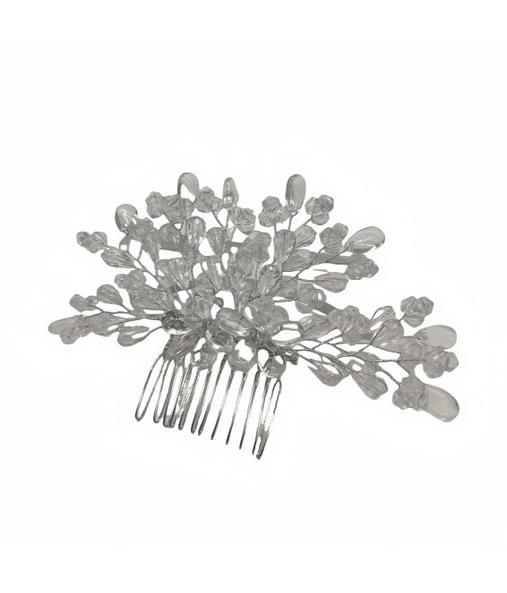 Crystal Comb And Hairpin With Elegant Handmade Beaded Hair Accessories