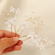 Handmade Beaded Clay Flower Hairpin Hairpin U-Shaped Pin Hair Accessories