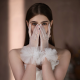 Ruffled Wedding Gloves Super Fairy White Short Gloves