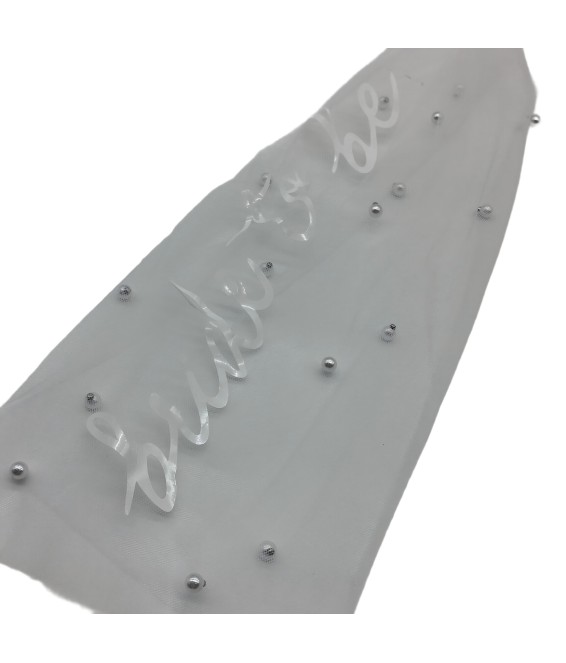 Bridal Pearl Hair Bow Veil Bridesmaid Large Hair Bow Wedding Veil With Barrette