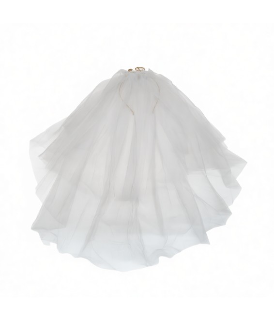 2 Tiers Veil Bride Wedding Veil Soft Tulle Bridal Veils With Headband
