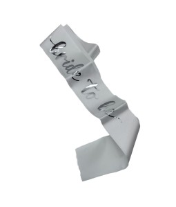 White Bride To Be Sash For Bridal Shower Bachelorette Party Wedding Engagement Party