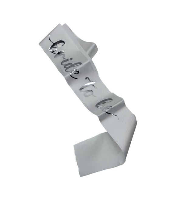 White Bride To Be Sash For Bridal Shower Bachelorette Party Wedding Engagement Party