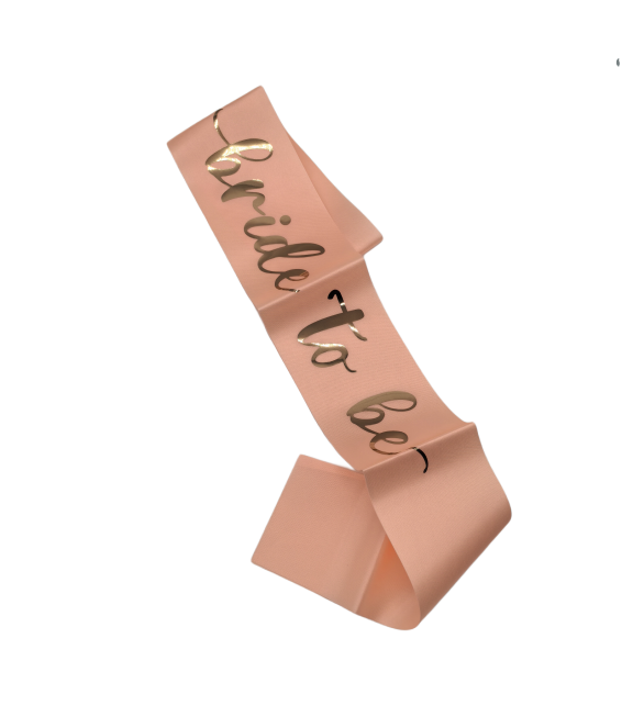Beige Bride To Be Sash For Bridal Shower Bachelorette Party Wedding Engagement Party
