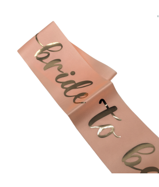 Beige Bride To Be Sash For Bridal Shower Bachelorette Party Wedding Engagement Party