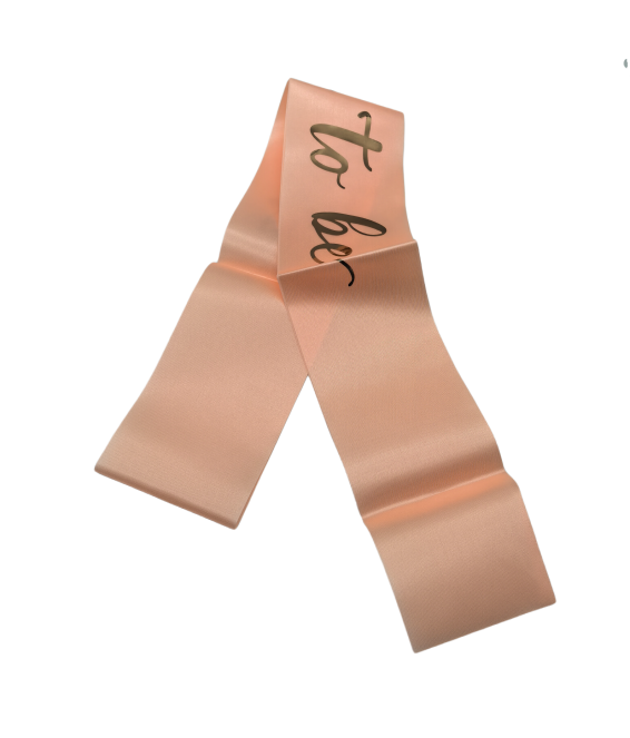 Beige Bride To Be Sash For Bridal Shower Bachelorette Party Wedding Engagement Party