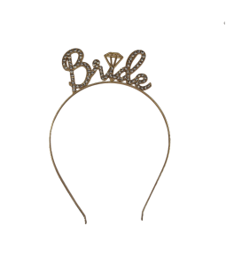 Gold Bride Headband For Bachelorette Party Decorations