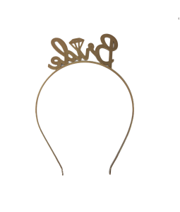 Gold Bride Headband For Bachelorette Party Decorations