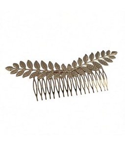 Bridal Gold Leaf Hair Comb,Wedding Hair Comb