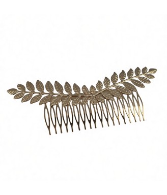 Bridal Gold Leaf Hair Comb,Wedding Hair Comb