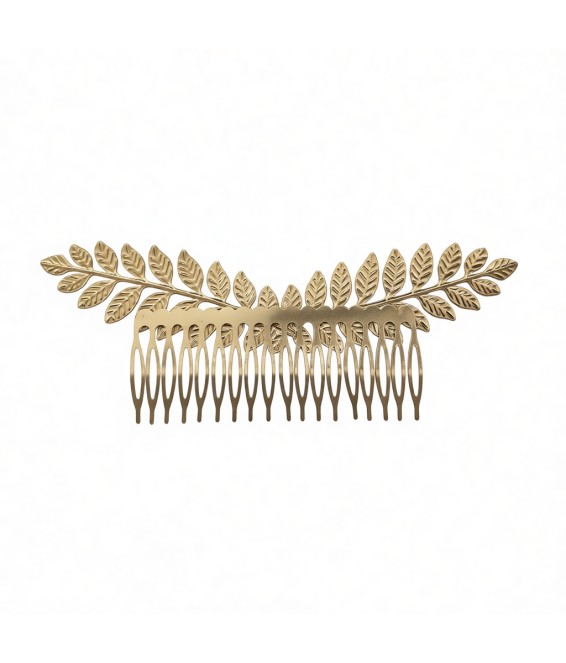 Bridal Gold Leaf Hair Comb,Wedding Hair Comb
