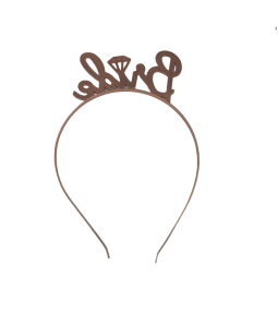 Rose Gold Bride Headband For Bachelorette Party Decorations